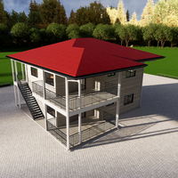 Maison préfabriquée modulaire moderne DAC Villa à structure en acier léger