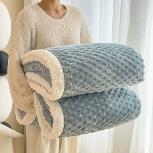 Custom Soft Solid Fluffy Plush Fur Velvet Blanket <strong>Throw</strong> Cozy Thicken Warm Flannel Fleece Blanket <strong>for</strong> Winter Double <strong>Bed</strong> <strong>King</strong> <strong>Size</strong> - Product Image 6