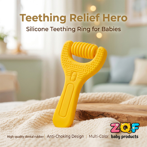 Anneau de <span class=keywords><strong>dentition</strong></span> en silicone de qualité alimentaire sans BPA pour bébés de 3, 6 et 12 mois – Jouet de <span class=keywords><strong>dentition</strong></span> pour nourrissons – Produit de soin buccal – Collection 2026 - Product Image 2