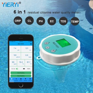 Alat Ukur Kualitas Air Digital 6 in 1 ~ pH / EC / TDS / ORP / CL / Pengukur Suhu dengan Aplikasi Bluetooth dan Layar LCD - Product Image 2
