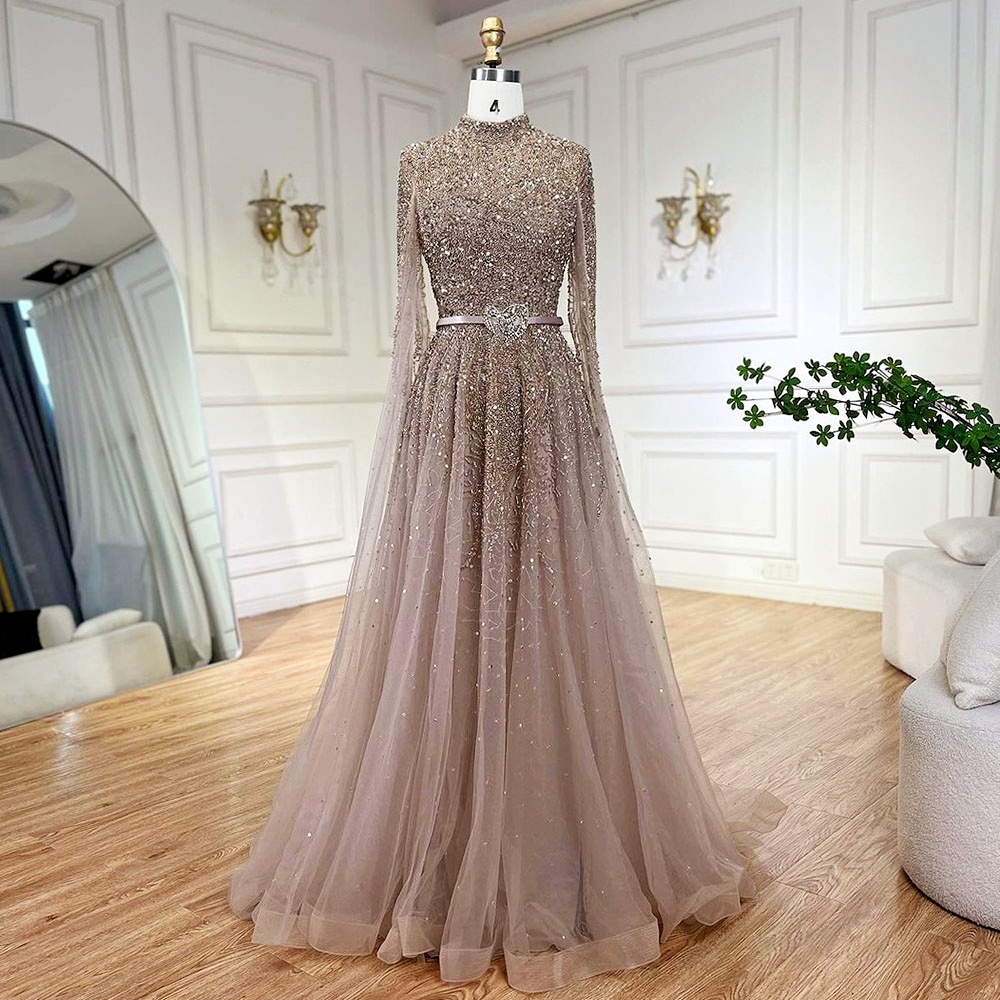 green emerald velvet dress Chanel Iman Lace Celebrity Champagne Plunging Prom Wedding Ball Gown
