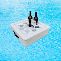 Plateau de service en cuir flottant pour piscine, table flottante étanche pour la nourriture, plateau flottant pour piscine