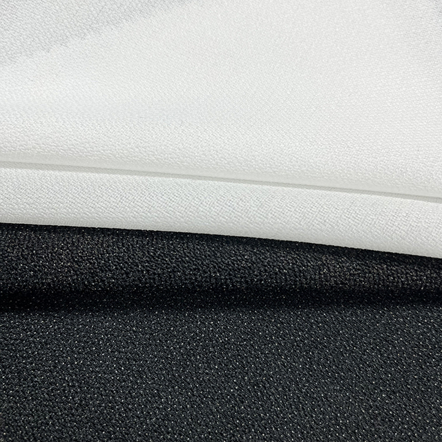 Custom Water Jet Woven Fusible Adhesive Elastic Interlining 100% Polyester for Shirts & Formal Wear Production