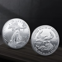 Pièces commémoratives américaines Iron 2025 American Liberty Gold Eagle 1Oz 50 Dollars USA Lady Eagle, Cadeaux Souvenirs pour Fêtes et Événements