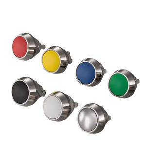 CE ROHS para interruptor de botón pulsador de metal momentáneo Certificado de 12mm El mejor color de China IP65 Electronic 3A Max. Current - Product Image 3