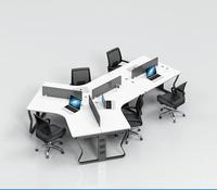 Hot Sell Modern Co Bureau de travail Mobilier de bureau Table de poste de travail à 120 degrés