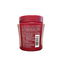 Panier de nettoyage pour bijoux en daim avec solution de lavage et détergent liquide pour l'argent sterling oxydé, pour la décontamination
