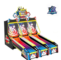 Machine de jeu d'arcade de bowling à billes pour 3 joueurs, à monnayeur, avec système de rédemption de tickets, pour salle de jeux familiale (FEC)
