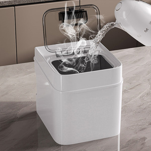 Rice Bucket 20kg Creamy White Rectangle Sealed Lid Insect Proof Moisture Proof Home Storage Container Rice Box - Product Image 2