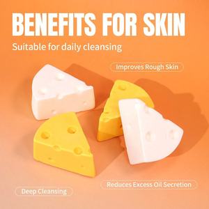 Sapone Naturale Fatto a Mano Trasparente a Forma di Formaggio, Idratante per Viso e Corpo, con Glicerina per Tutti i Tipi di <span class=keywords><strong>Pelle</strong></span> - Product Image 5