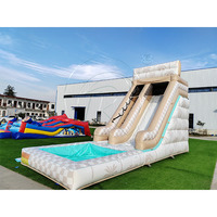 Nouveau toboggan aquatique gonflable en PVC avec piscine amovible, toboggan aquatique géant pour usage commercial et domestique, pour adultes, garantie de 3 ans