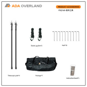 Tente de <span class=keywords><strong>camping</strong></span> sur toit de voiture avec ouverture latérale, résistante aux UV, à <span class=keywords><strong>prix</strong></span> de gros, avec poteau télescopique - Product Image 2