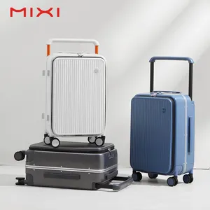 MIXI koper Check-in aluminium, set koper Jinjing PC berpergian cerdas