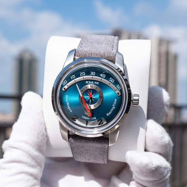 Automatic Retrograde Minutes Watches Center Seconds Simple Fashion Mechanical Wandering hours Wristwatch Men Custom Manufacturer