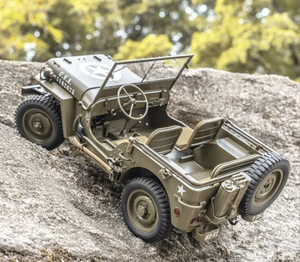 ROC Hobby FMS 1941 Willys MB Scaler Jeeps RTR 2.4G Radio 1:12 Scale All Terrain 4WD Télécommandé RC Mini Crawler <span class=keywords><strong>Jouet</strong></span> de loisir - Product Image 2