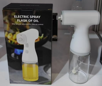 Dukungan disesuaikan peralatan dapur rumah tangga 200ml botol semprot kaca listrik dilengkapi dengan lampu penerang untuk minyak dengan cahaya