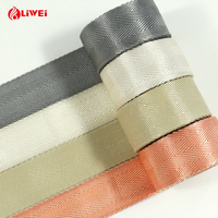 Sangle en polyester ajourée double chevron jacquard Liwei, double couche, aspect nylon, pour sacs, textiles de maison, bandoulière, laisse pour animaux de compagnie