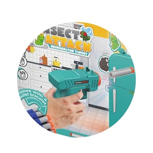 Gran oferta, máquina de juego eléctrica para disparar insectos, juguete con pistola de juguete, balas de espuma, juego de objetivo giratorio - Product Image 3
