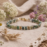 Bracelet populaire en perles Tila, œil de tigre naturel, améthyste, agate, réglable, unisexe, pierres précieuses énergétiques, bijoux faits à la main, vente en gros, cadeau