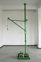 Nouvelle mini grue de construction électrique de 300 kg avec câble métallique, grue mobile de levage de matériaux de construction, 220 V, 1500 W
