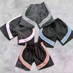 Personalizado 3D Puff impresión 100% pantalones cortos de algodón francés Terry 300Gsm Raw dobladillo puños cintura larga pantalones cortos de sudor para hombres - Product Image 2