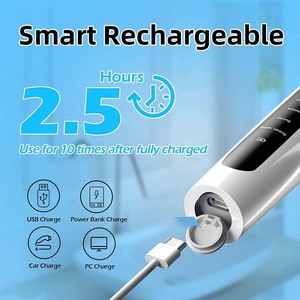 Machine de blanchiment des dents sans fil électrique Portable 5 têtes de brosse Plaque de tartre polissage polisseuse de dents plastique dentaire lisse - Product Image 5