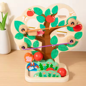 Giocattolo Educativo in Legno Montessori per Bambini EDULAND, Apples Tree con Caduta <span class=keywords><strong>di</strong></span> <span class=keywords><strong>Sfere</strong></span>, Gioco <span class=keywords><strong>di</strong></span> Gravità <span class=keywords><strong>di</strong></span> <span class=keywords><strong>Newton</strong></span>, STEM, per Bambini 1-3 Anni CPC - Product Image 2