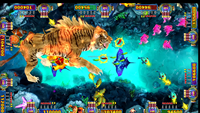 Mesin Kung Fu Panda 5-in-1 yang dioperasikan dengan koin Game Arcade tembak Boxing Fish Game Center garansi 1 tahun papan logam