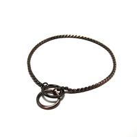 En gros, Laisse et collier pour chien en acier inoxydable, chaîne serpent, 3mm-6mm, motif massif, anti-rouille, lisse
