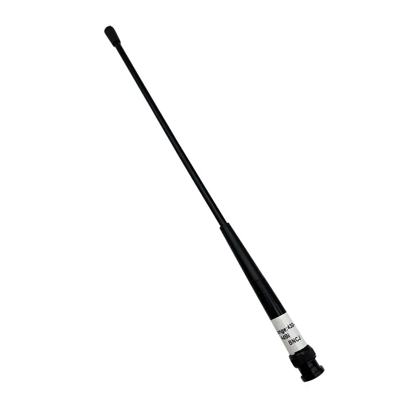 Whip Antenna Black 430-450MHZ BNC 4dBi 29cm for Communication Collect Single GPS/GNSS Antenna