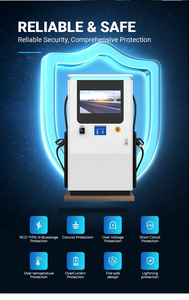 Station de recharge pour véhicules électriques avec stockage d'énergie par batterie Lifepo4 120KW 208KWH, chargeur rapide DC mobile IP54, CCS CHAdeMO Type 2, usage commercial - Product Image 2