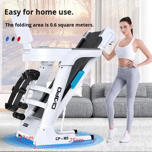 Chất lượng cao gấp Máy chạy bộ điện với màn hình lớn đa chức năng siêu yên tĩnh hấp thụ sốc cho phòng tập thể dục trong nhà - Product Image 4