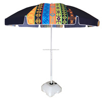 Parasol de plage en PVC rouge Cola, parapluie incassable à pointe en plastique