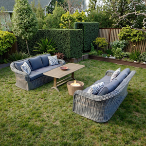 Mây vườn sofa đồ nội thất ngoài trời <span class=keywords><strong>wicker</strong></span> vườn bàn ăn độc quyền chất lượng mây đồ nội thất sofa <span class=keywords><strong>Set</strong></span> - Product Image 5
