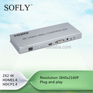Rạp hát tại nhà hệ thống 4 k <span class=keywords><strong>HDMI</strong></span> 2x2 Video Tường Điều Khiển Màn Hình <span class=keywords><strong>HDMI</strong></span>/<span class=keywords><strong>DVI</strong></span> Đầu Vào 4 kết quả đầu ra <span class=keywords><strong>HDMI</strong></span> - Product Image 2
