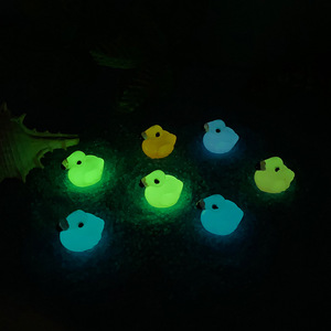 Glow In The Dark Duck Resin Ornaments Miniature Luminous Animal Decor For Pet Accessories And Home Decoration - Product Image 3