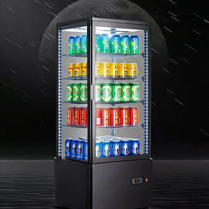 Verre vertical 360 °   Vitrine réfrigérée pour gâteaux, présentoir commercial pour pâtisseries et desserts, vitrine de réfrigération pour la vente au détail - Product Image 6