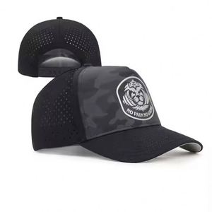HS41 PVC Logo Custom Hydro Waterproof Performance Snapback Hat <b>Floating</b> Baseball Cap Hats With Custom logo - Product Image 2