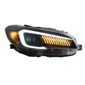 VLAND Full LED Headlights Head Light Lamp 2015 2016-UP With Sequential Welcome Breathing DRL Lights For Subaru Impreza WRX VA