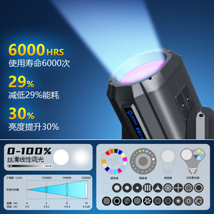 Luz Móvil de Cabeza Giratoria Jiechuang de 311W para Iluminación de Escenarios, Bares, Bodas y Espectáculos - Product Image 4