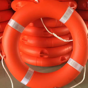 Vente en gros d'anneaux de bouée de sauvetage en plastique orange et blanc personnalisés pour la natation et le sauvetage aquatique - Product Image 6