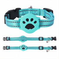 Collier pour chien personnalisé, dessin animé, réglable, en nylon souple, anti-perte, entraînement, anneau en acier inoxydable, OEM ODM