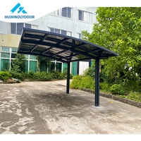 Vente en gros d'abri d'auto en aluminium abri de stationnement pas cher automatique auvent de garage bois traité sous pression Type naturel pour le Canada