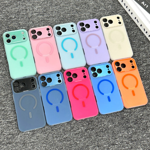 Funda Magnética de Lujo para Teléfono, con Acabado Mate, Compatible con Carga Inalámbrica, para <span class=keywords><strong>iPhone</strong></span> 18, 17, 16E, 15, 14 Plus, 13, 12, <span class=keywords><strong>11</strong></span> Pro Max, de Silicona - Product Image 5