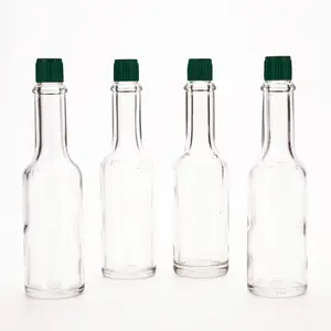 VISTA VISTA — mini bouteille en verre de 50ml 100ml 150ml, contenant pour sauce chaude, motifs piment, sauce tomate, avec bouchon à vis