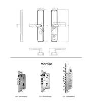 Prix de gros tuya app serrure automatique serrure de porte électronique intelligente pour porte d'entrée
