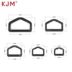 KJM Custom Multi-colored Olive Green 20mm 25mm 32mm 38mm Plastic Tactical D Ring Buckle For Backpack Vest