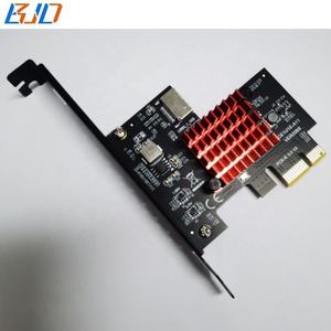 Fabrik-Großhandel 10Gbps USB <span class=keywords><strong>3.2</strong></span> Typ-E Anschluss zu PCIe X1 PCI-E 3.0 1X Adapter Riser-Karte Mit Kühlkörper - Product Image 4
