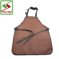 Tablier de jardin robuste en tissu Oxford imperméable de haute qualité avec poches pour outils, idéal pour le nettoyage et le jardinage