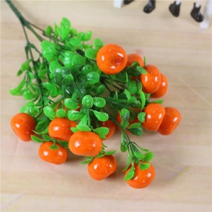 Petite <span class=keywords><strong>Mousse</strong></span> Artificielle Plantes Fruitières Maison <span class=keywords><strong>Jardin</strong></span> Décoration Murale-Cerise Baie Orange Fraise Plastique Eucalyptus Arbustes Prix - Product Image 4